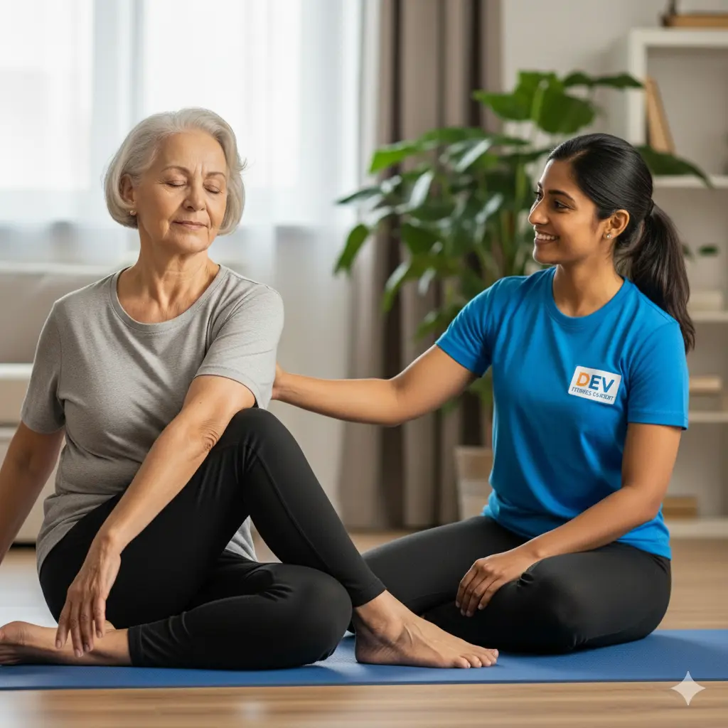 dev fitness expert team female to female home exercise